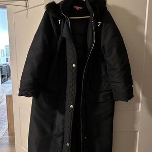 Long Microfiber Parka from Women Within - Size L